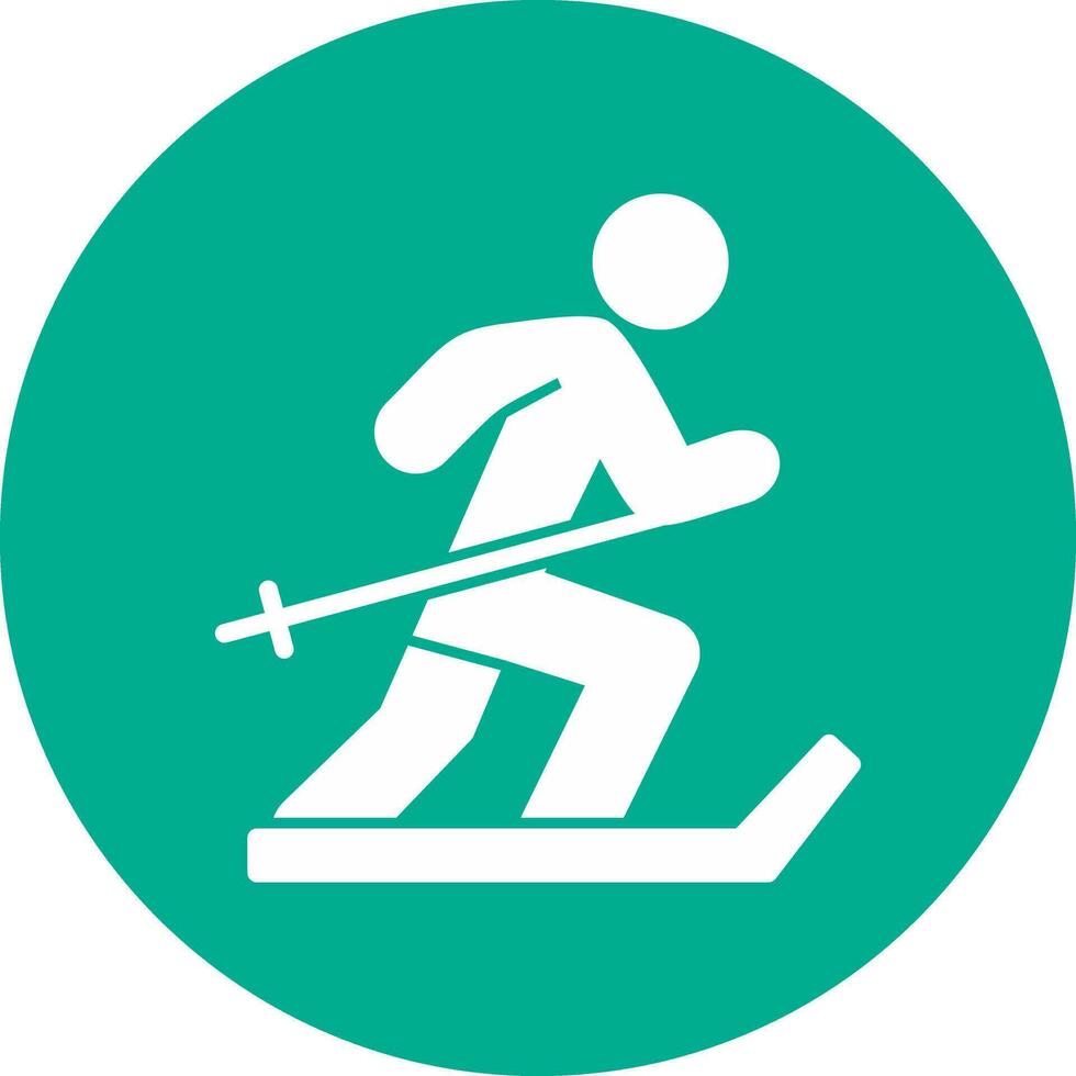 Ski Vector Icon Design