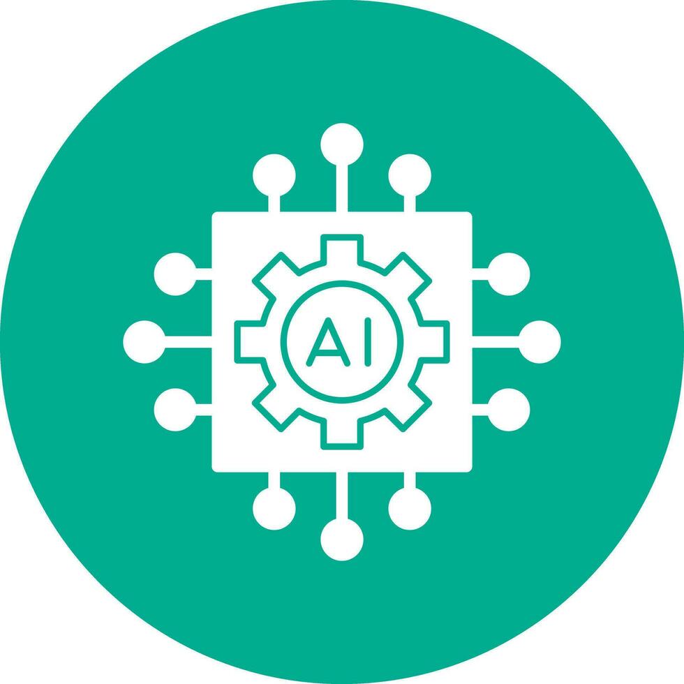 Artificial intelligence Vector Icon Design