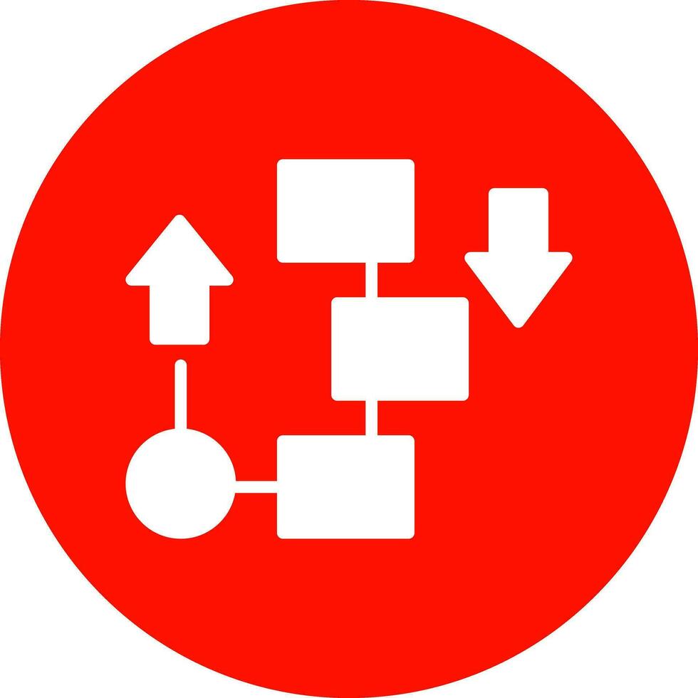 Flow diagram Vector Icon Design