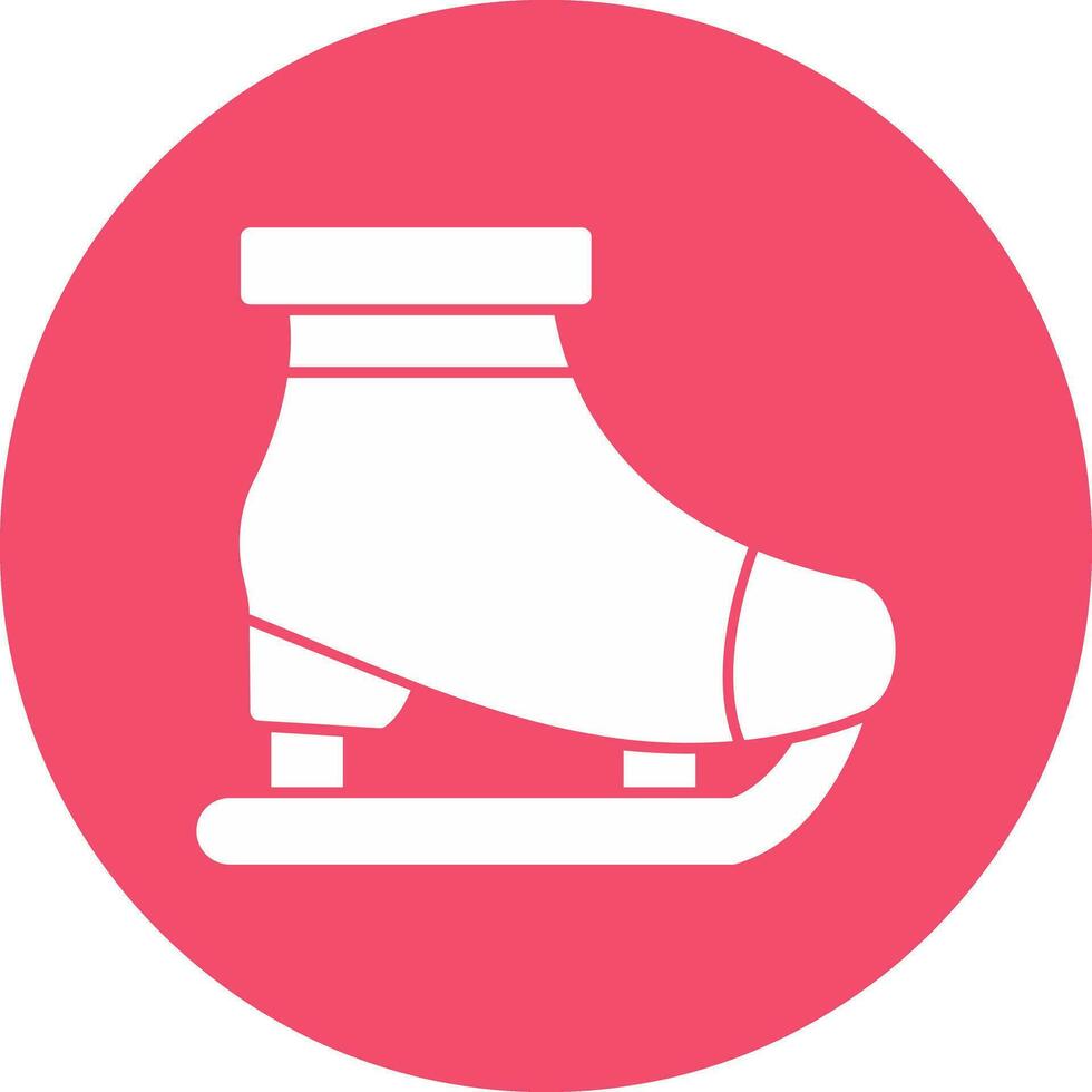 Ice skating Vector Icon Design