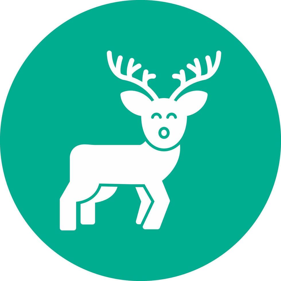 Reindeer Vector Icon Design