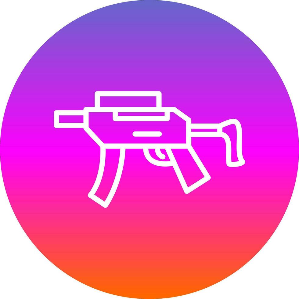 Mitraillete Vector Icon Design