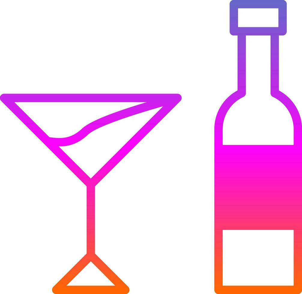 Alcoholic drink Vector Icon Design