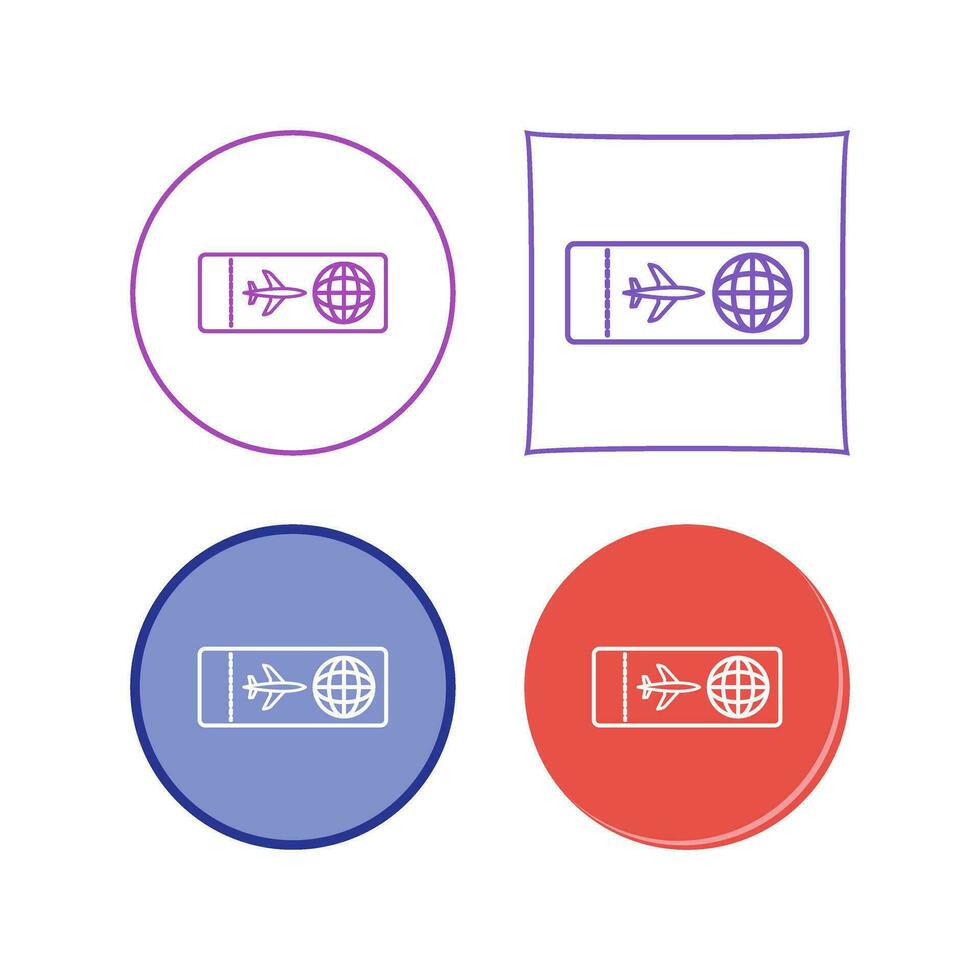 Plane Tickets Vector Icon