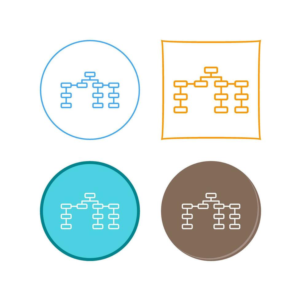 Unique Seo Structure Vector Icon