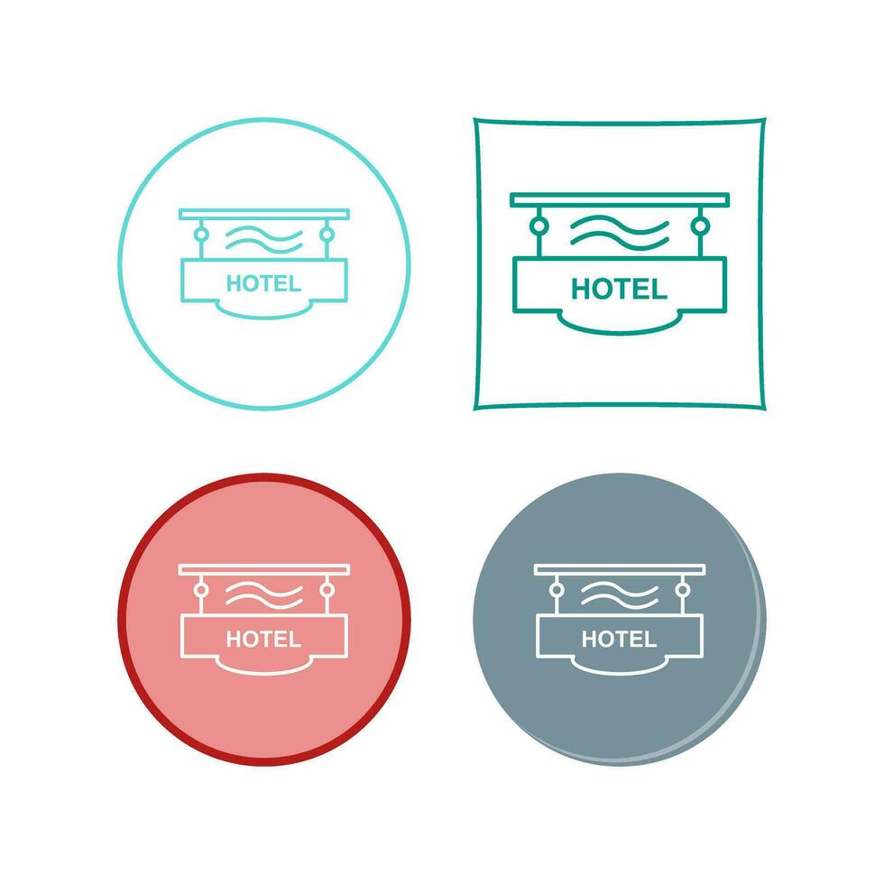 Hotel Sign Vector Icon