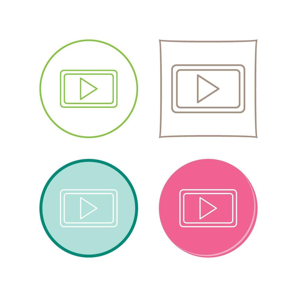 icono de vector de comunicación de video único