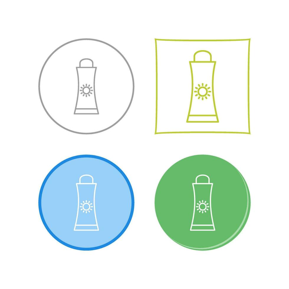 Sunblock Cream Vector Icon