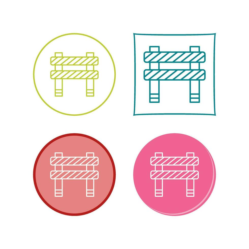 Unique Barrier Vector Icon