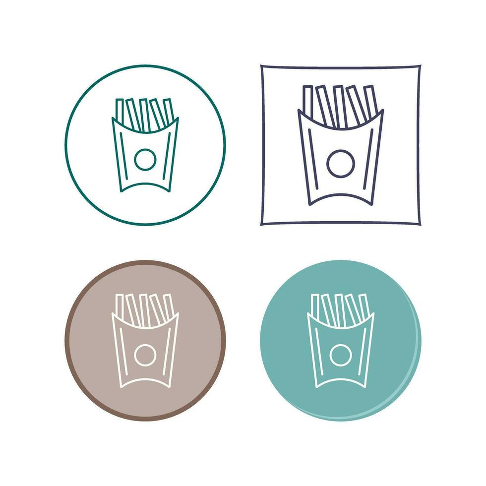 Unique French Fries Vector Icon