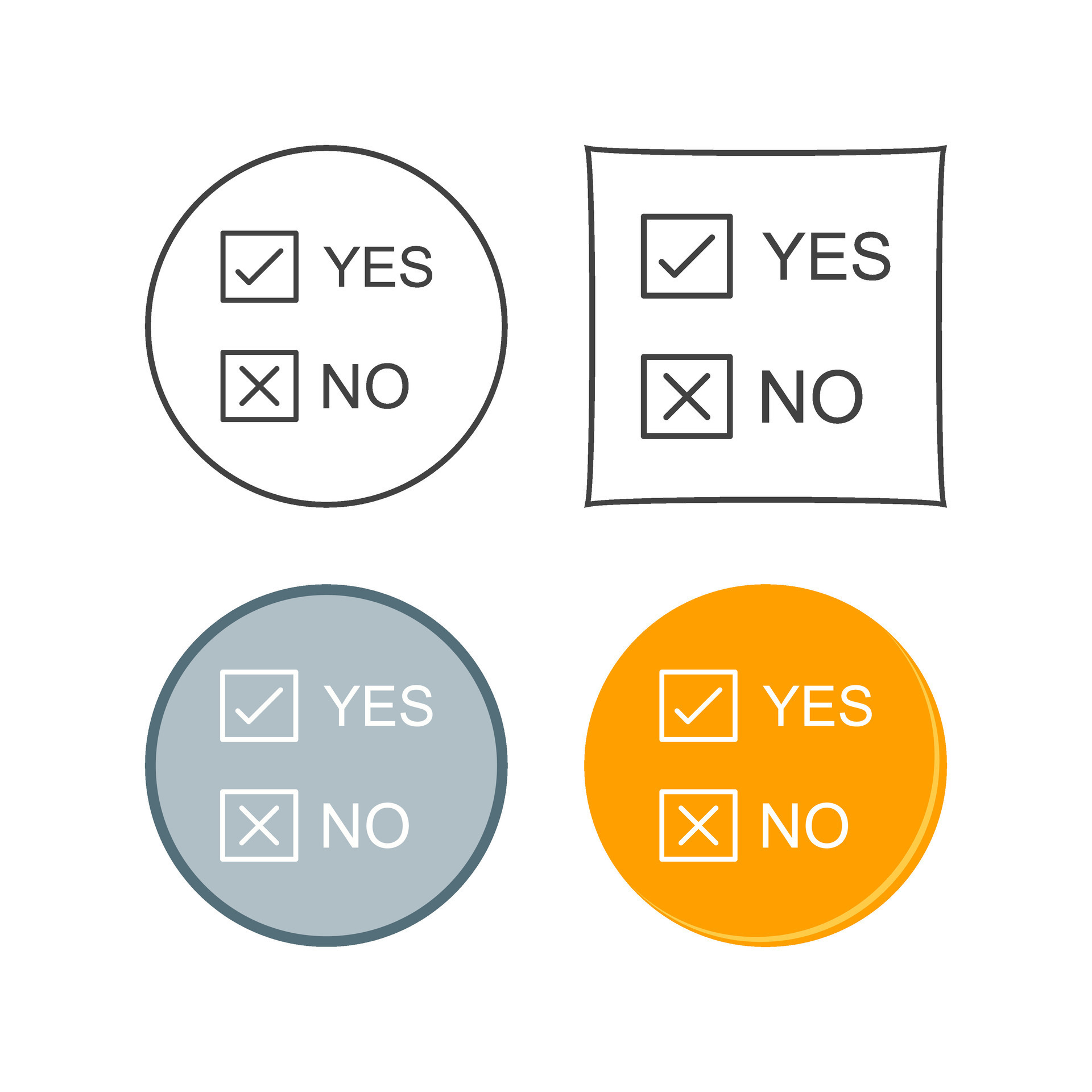 Yes No Option Vector Icon 25114946 Vector Art at Vecteezy