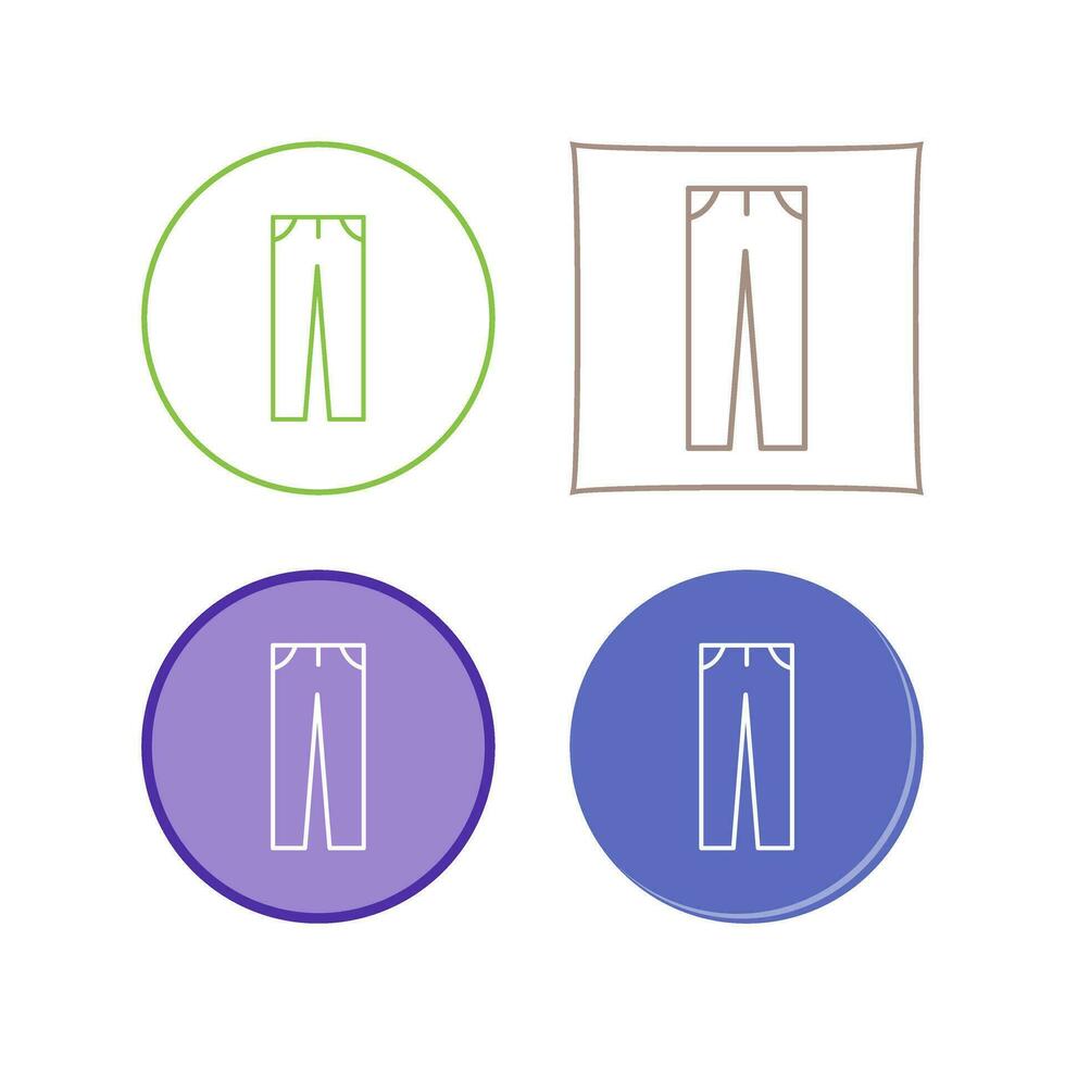 icono de vector de pantalones