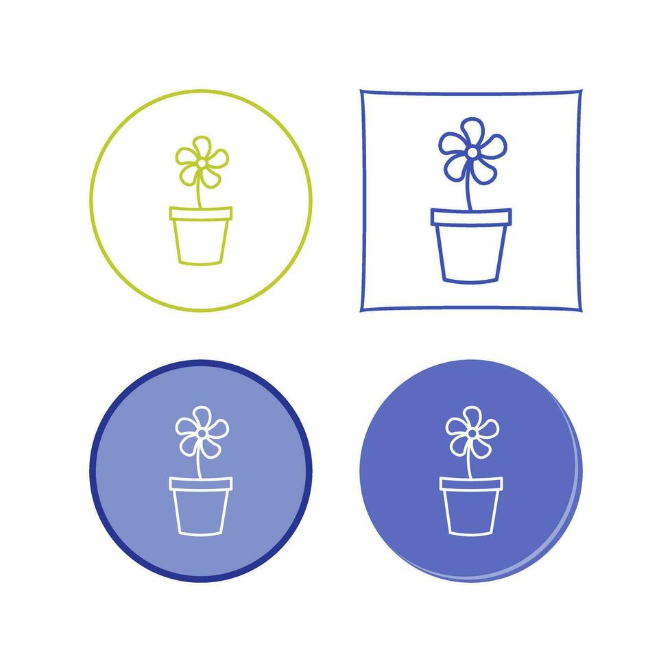 Flower Pot Vector Icon