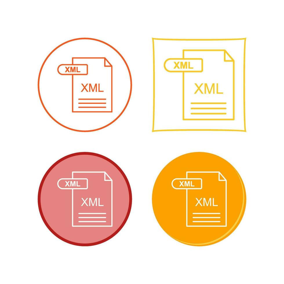 XML Vector Icon