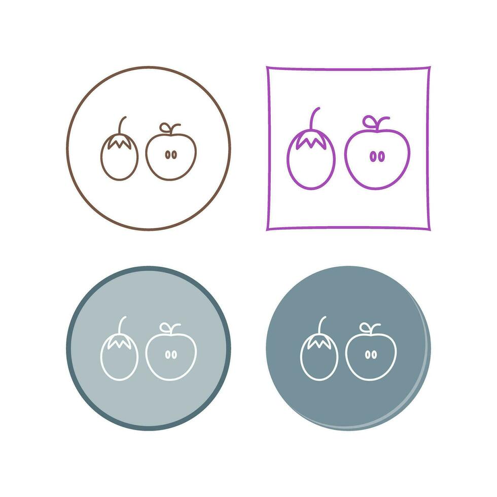 Fruits and VVegetables Vector Icon