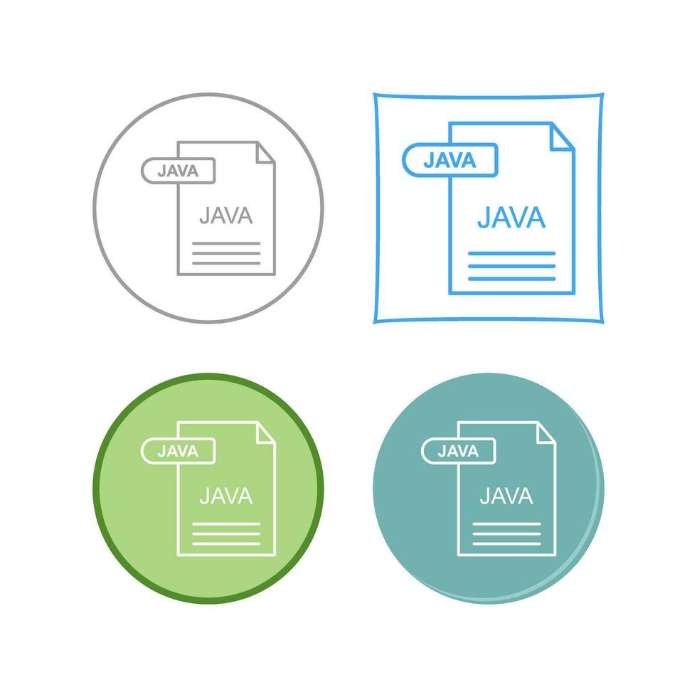 icono de vector de java