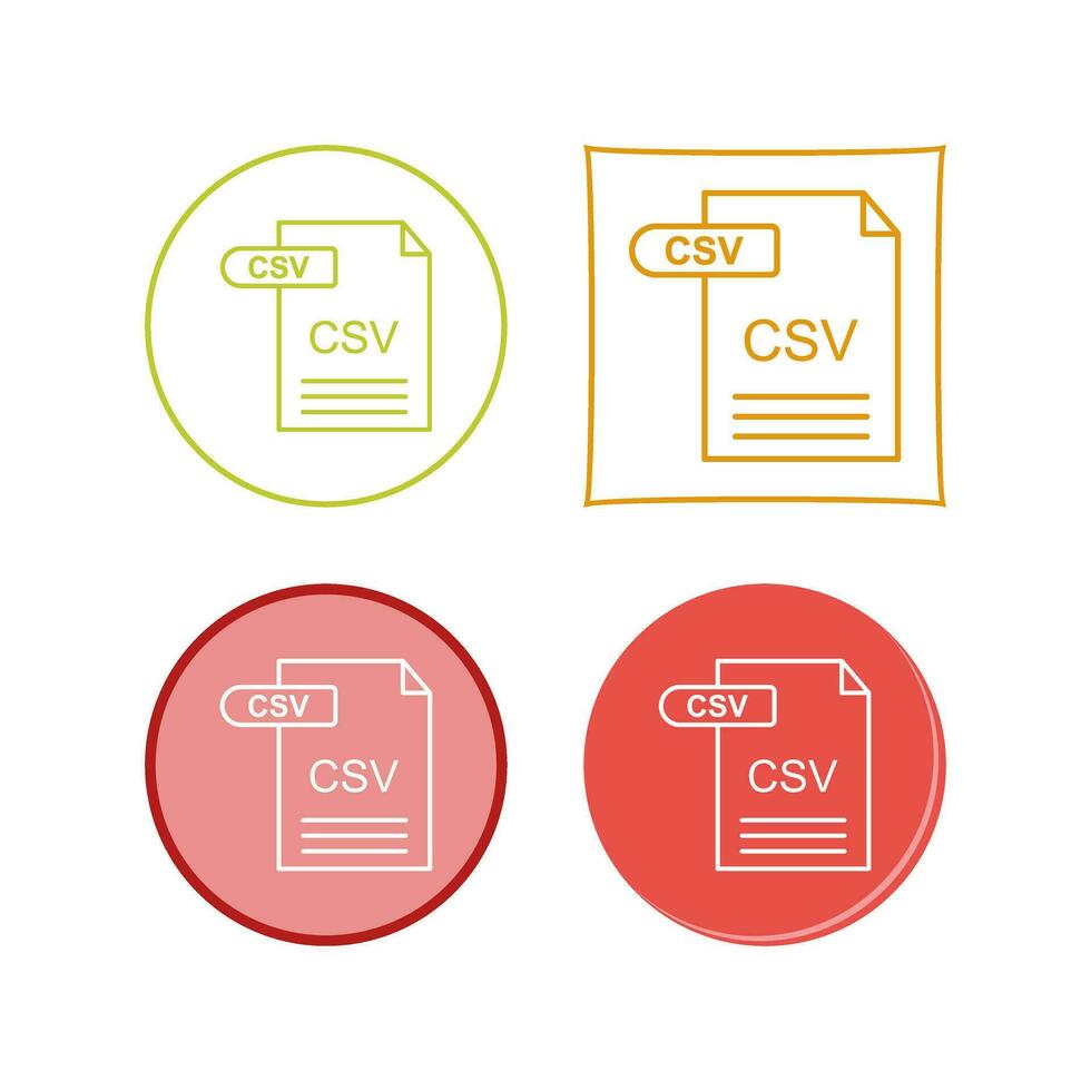 CSV Vector Icon