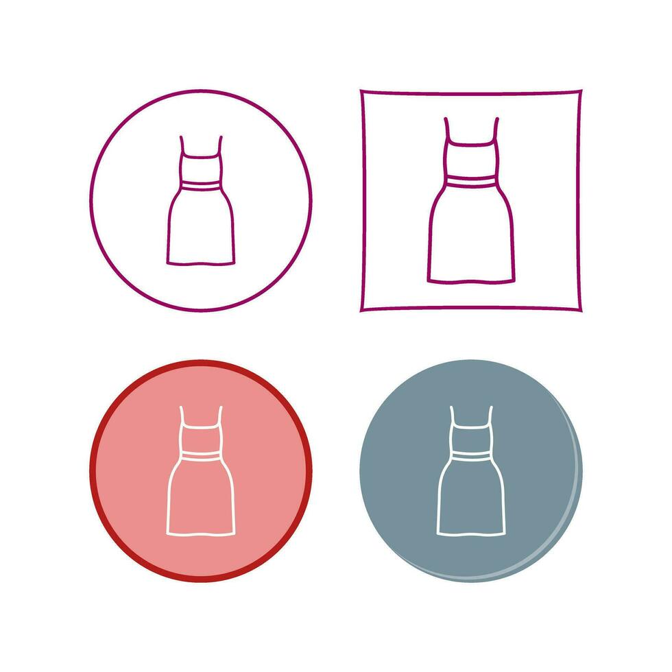 Cocktail Dress Vector Icon