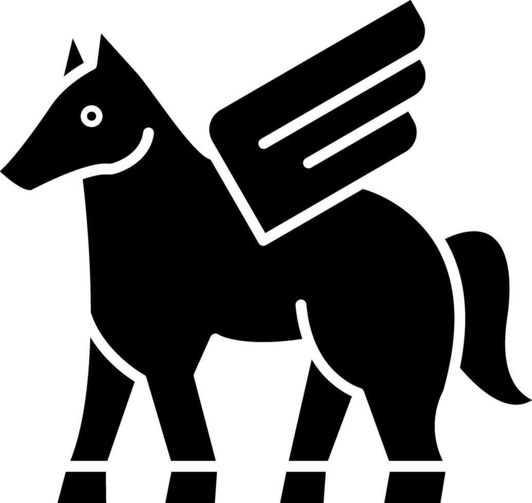 Pegaso vector icono diseño