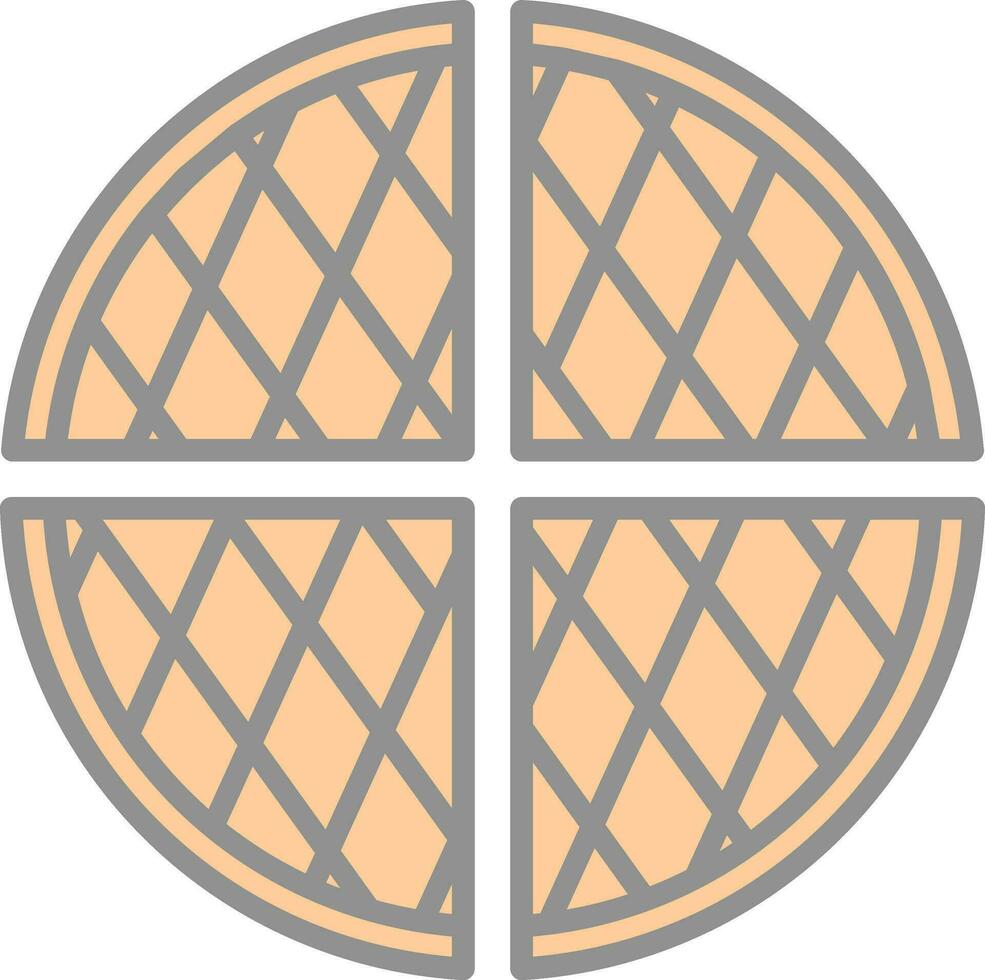 Waffle Vector Icon Design