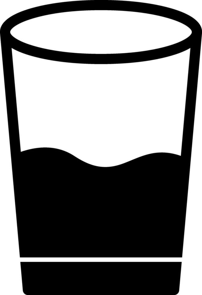 Glass of water Vector Icon Design