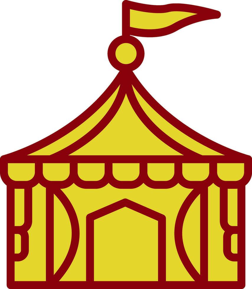 diseño de icono de vector de carpa de circo