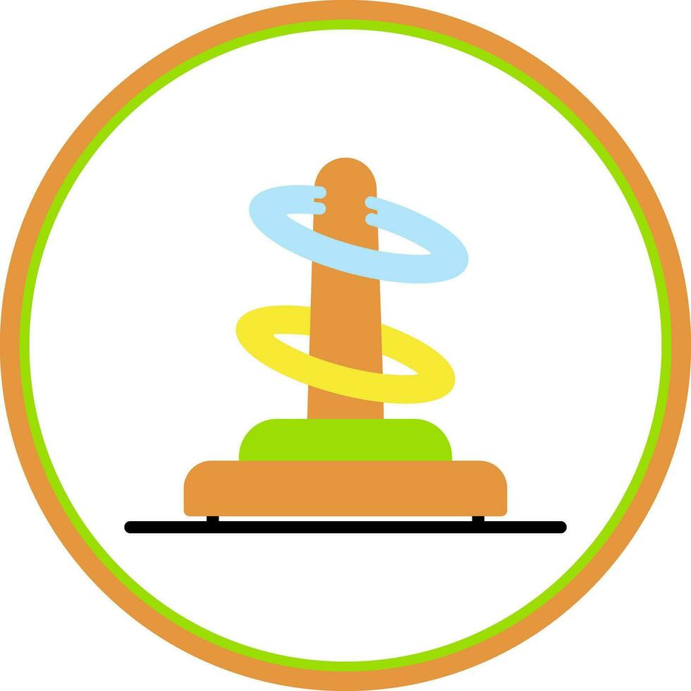 Ring toss Vector Icon Design