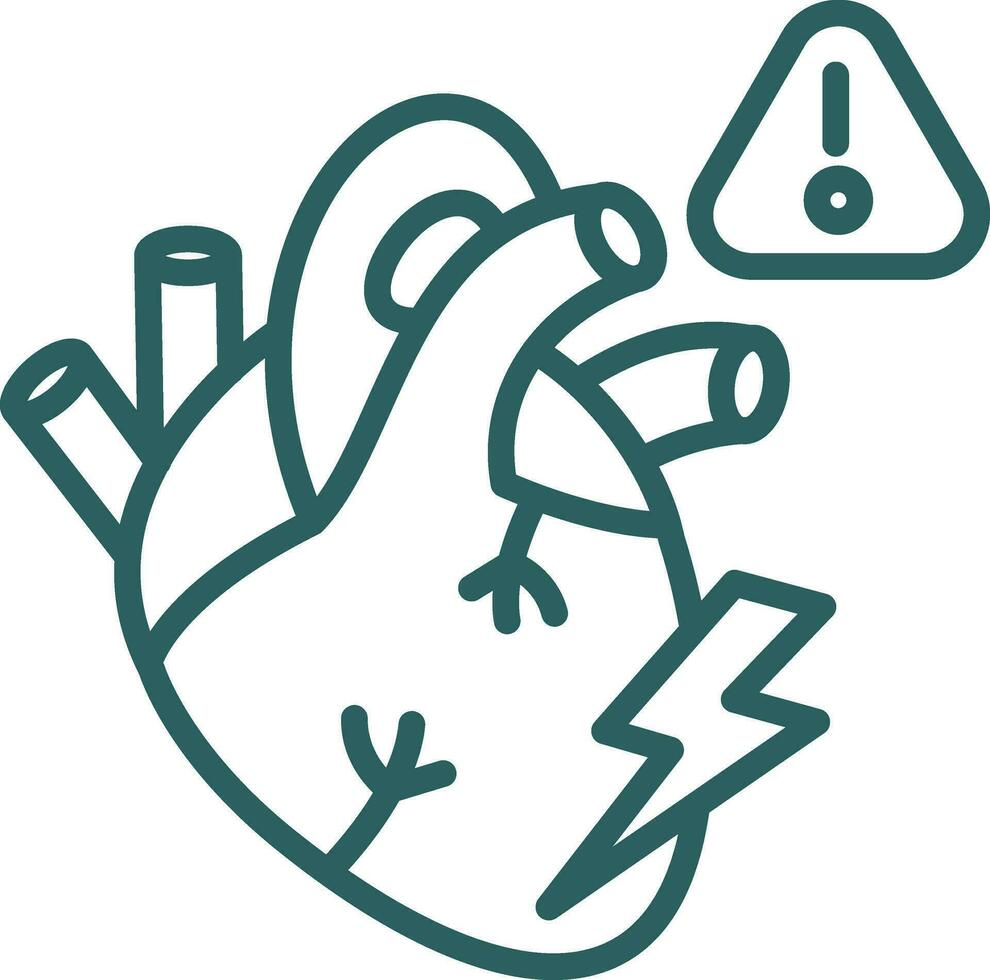 Heart attack Vector Icon Design