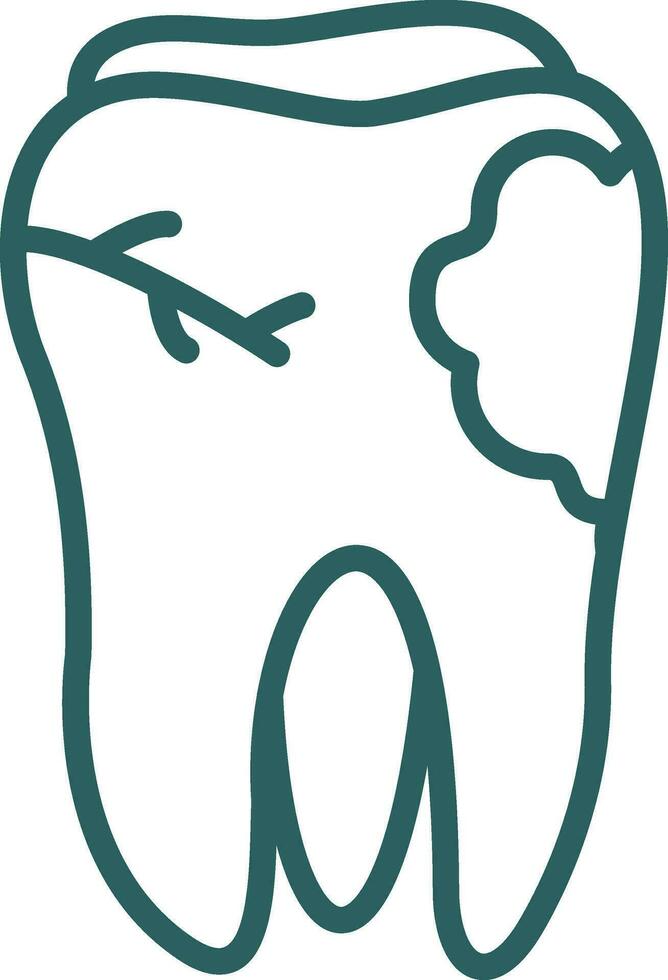 Caries Vector Icon Design