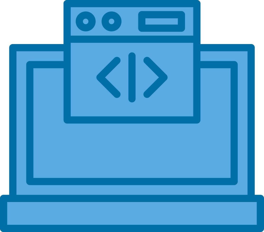 Web coding Vector Icon Design