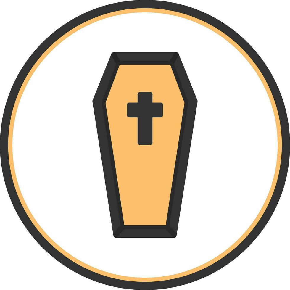 Coffin Vector Icon Design