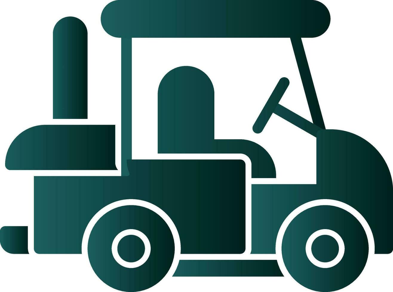 Golf cart Vector Icon Design