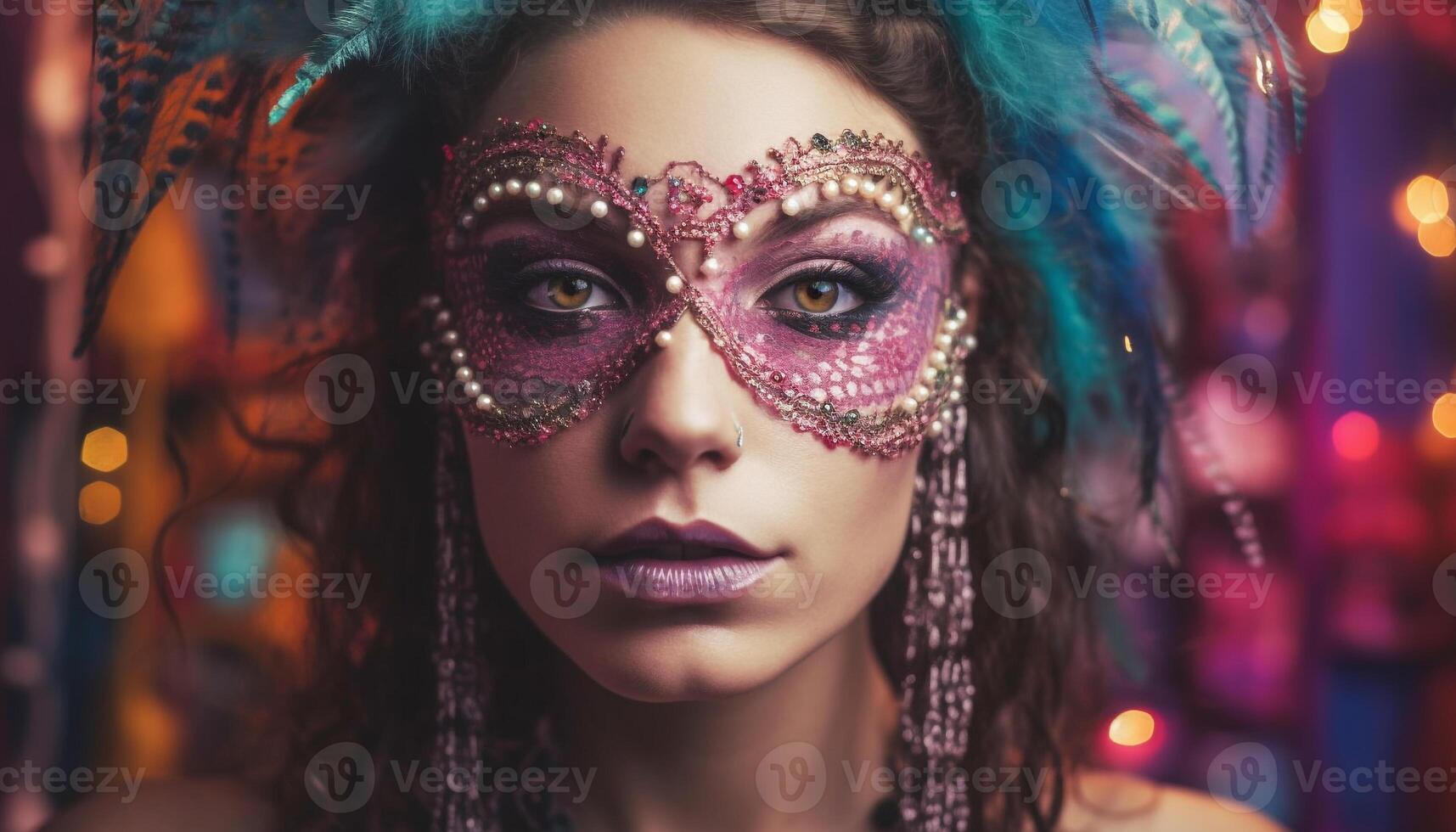 Young adult woman in glamourous stage performance generated by AI 25115688  Stock Photo at Vecteezy