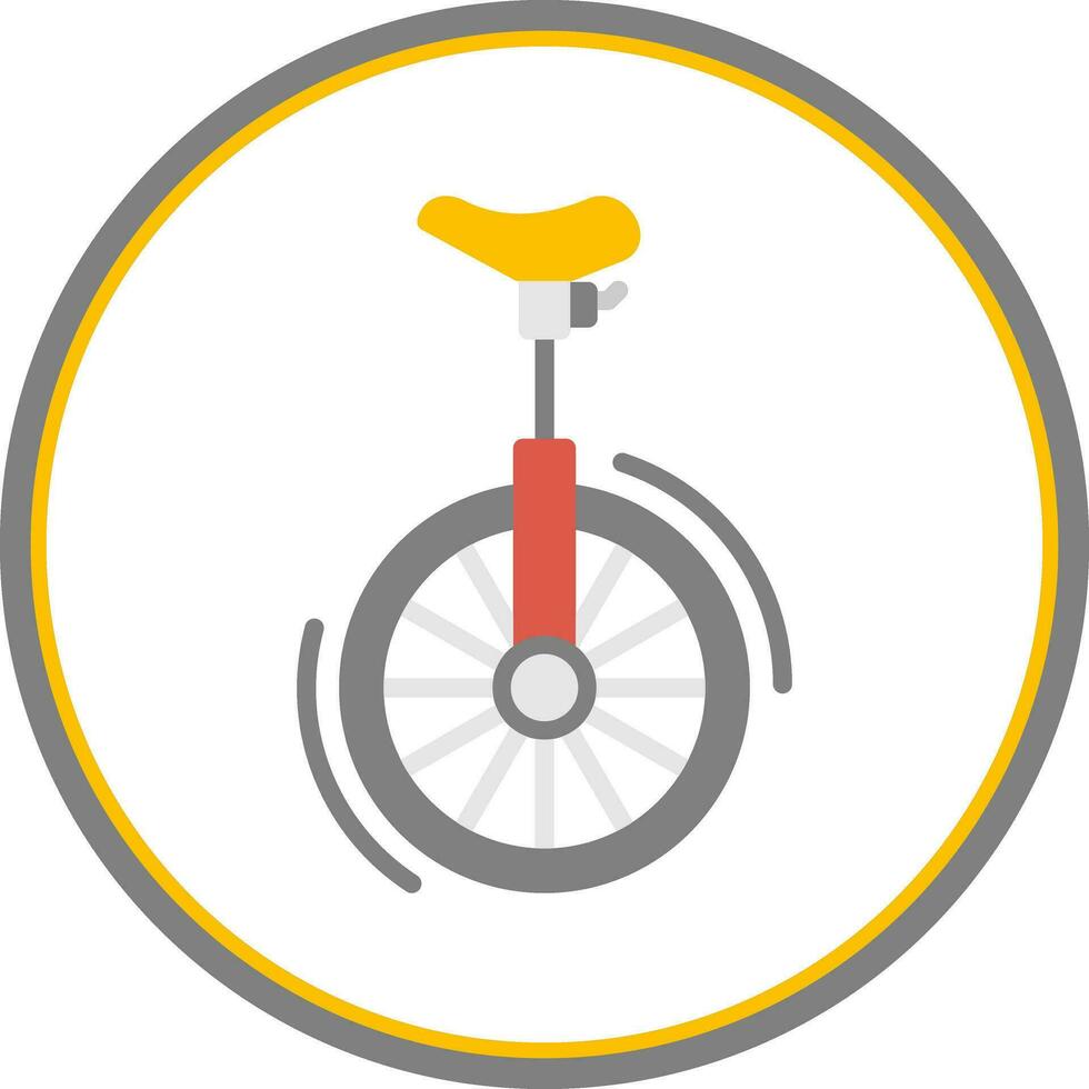 Unicycle Vector Icon Design