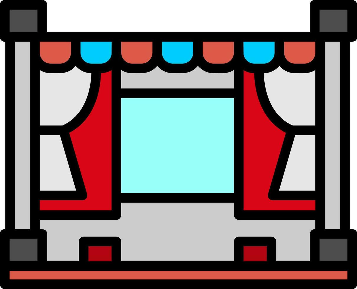 diseño de icono de vector de teatro