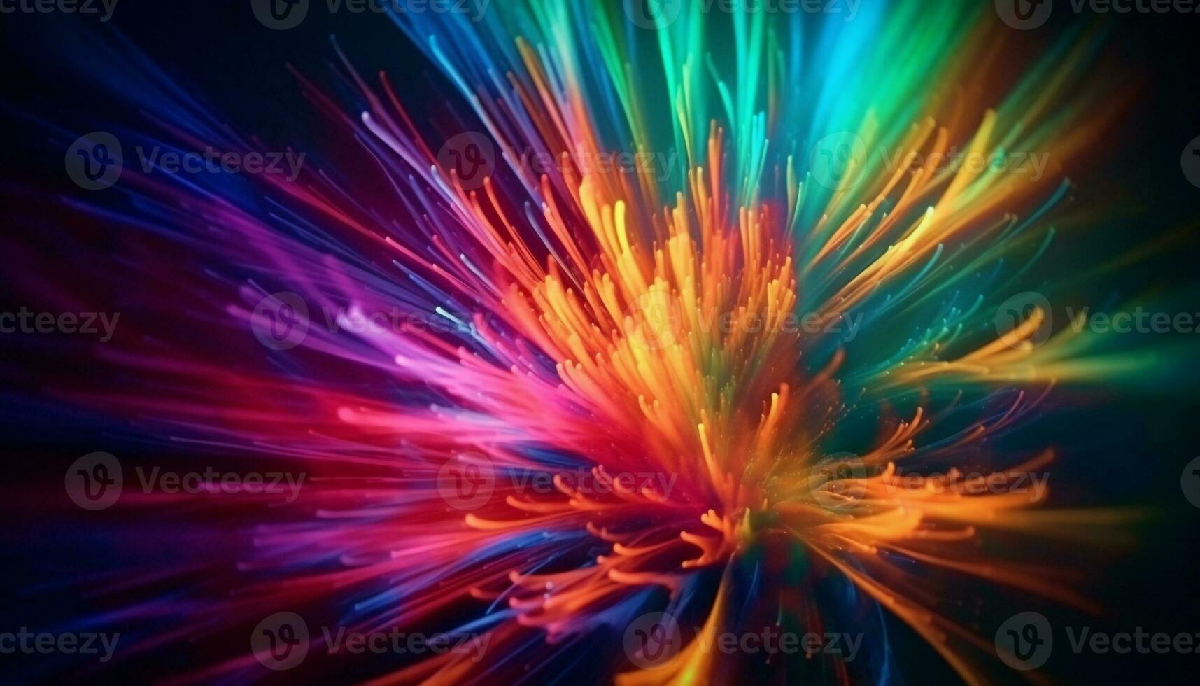 Glowing abstract backdrop, vibrant colors exploding creativity generated by AI photo