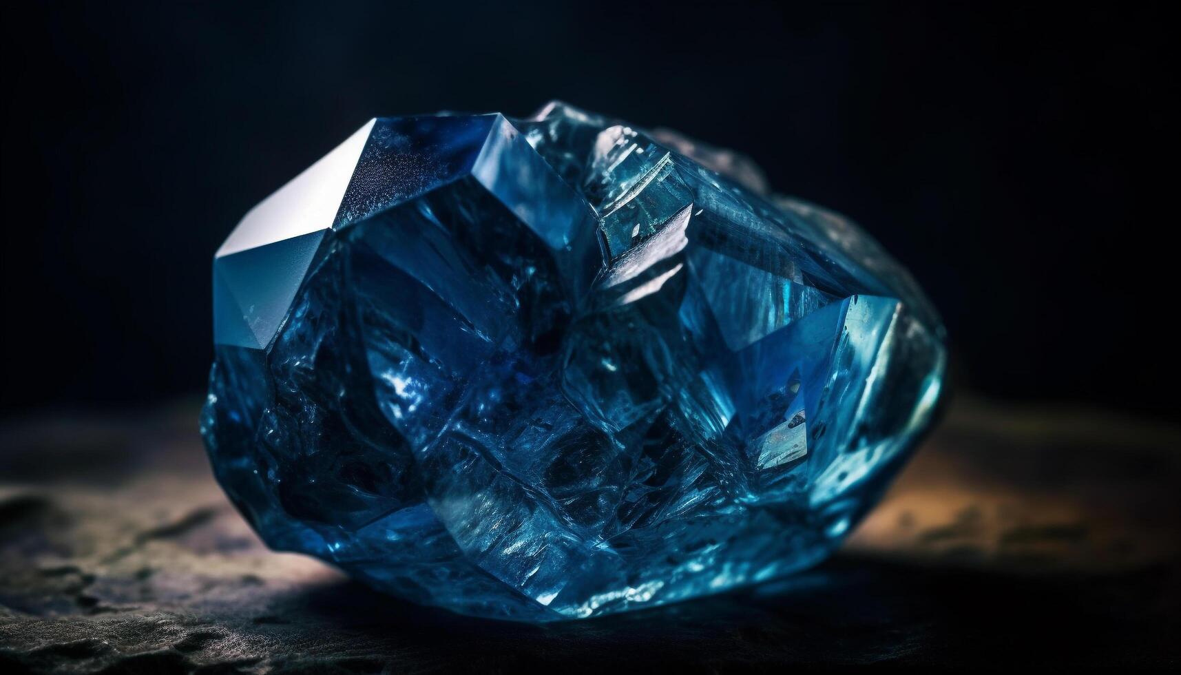 Shiny gemstones illuminate, reflecting wealth and beauty generated by AI photo