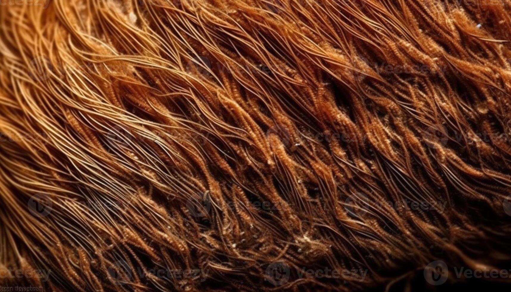 Fluffy fur in vibrant colors, textured animal markings generated by AI photo