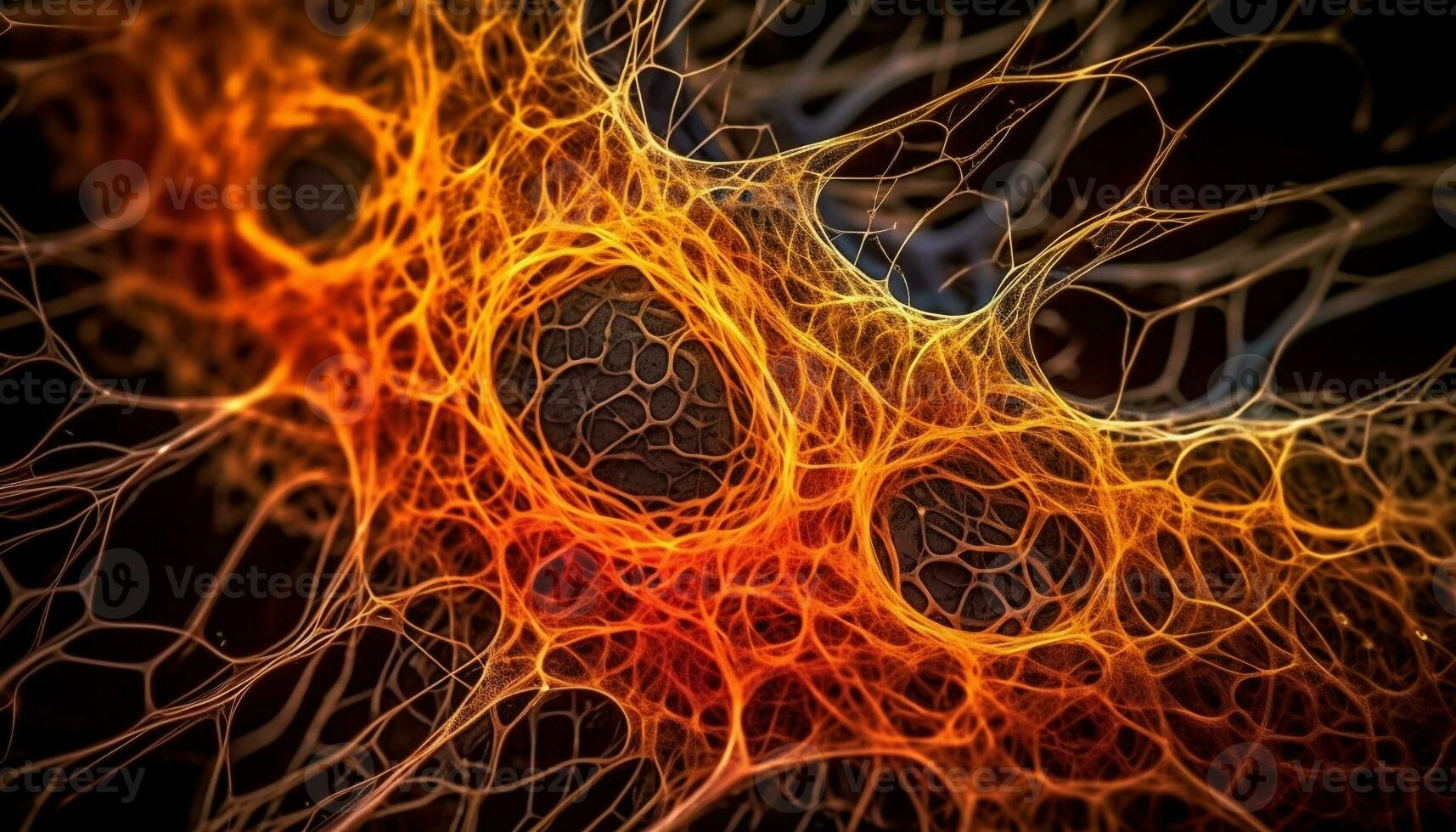 resumen biología magnificado nervio célula sinapsis comunicación generado por ai foto