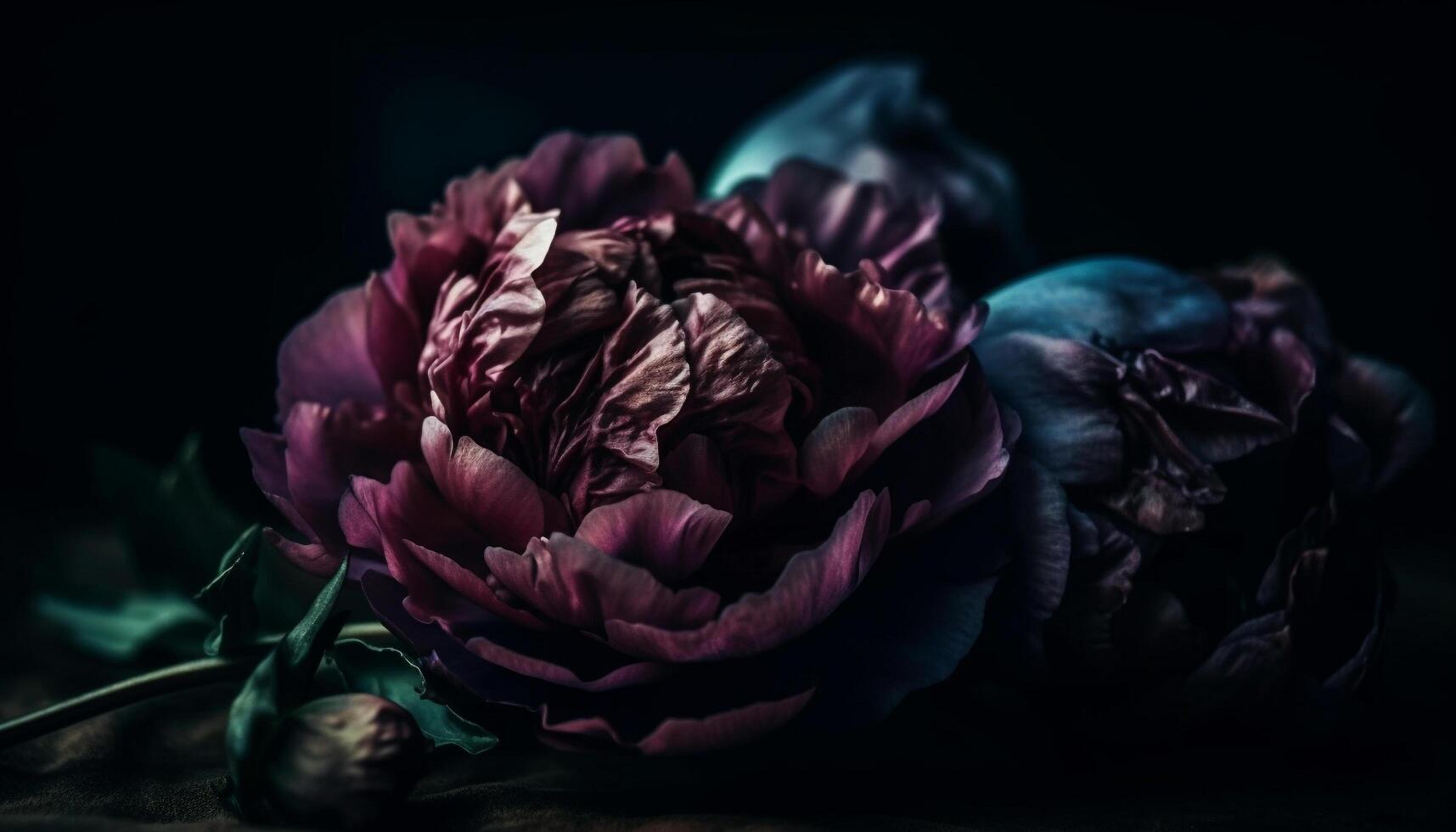 Bouquet of fresh summer blossoms for romance generated by AI photo