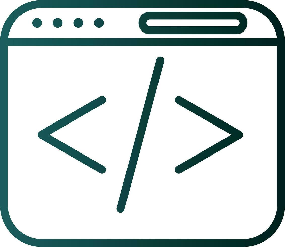 Web coding Vector Icon Design