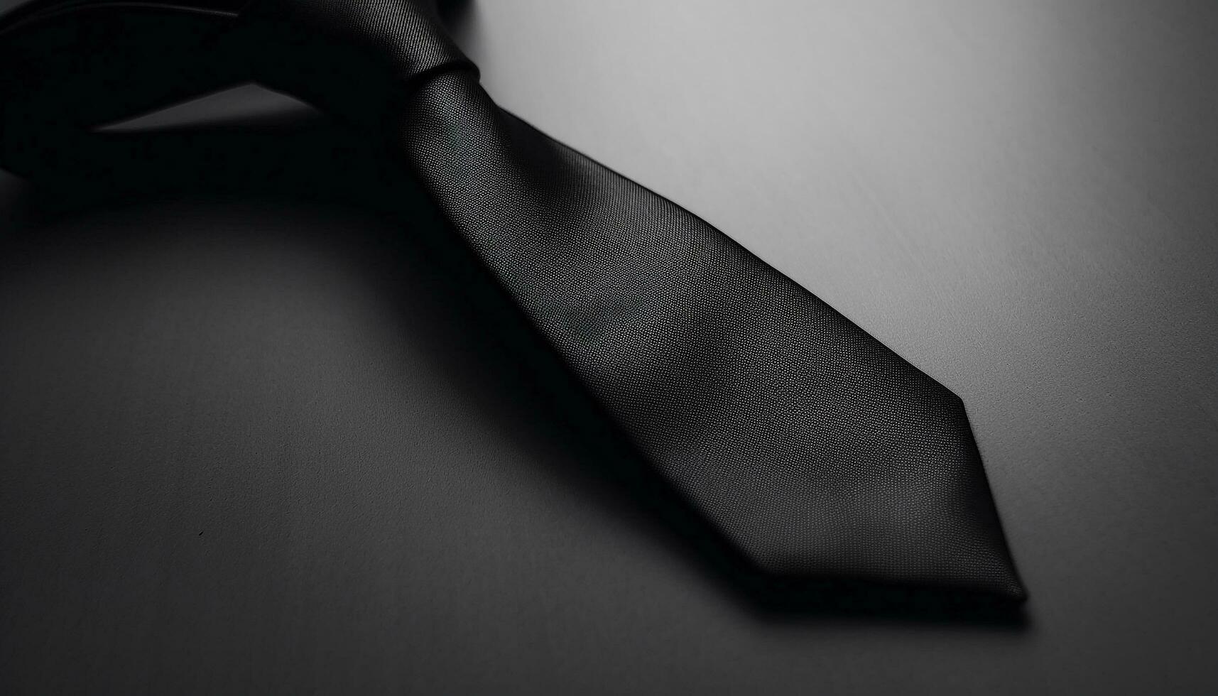 seda corbata atado en elegante a rayas nudo generado por ai foto