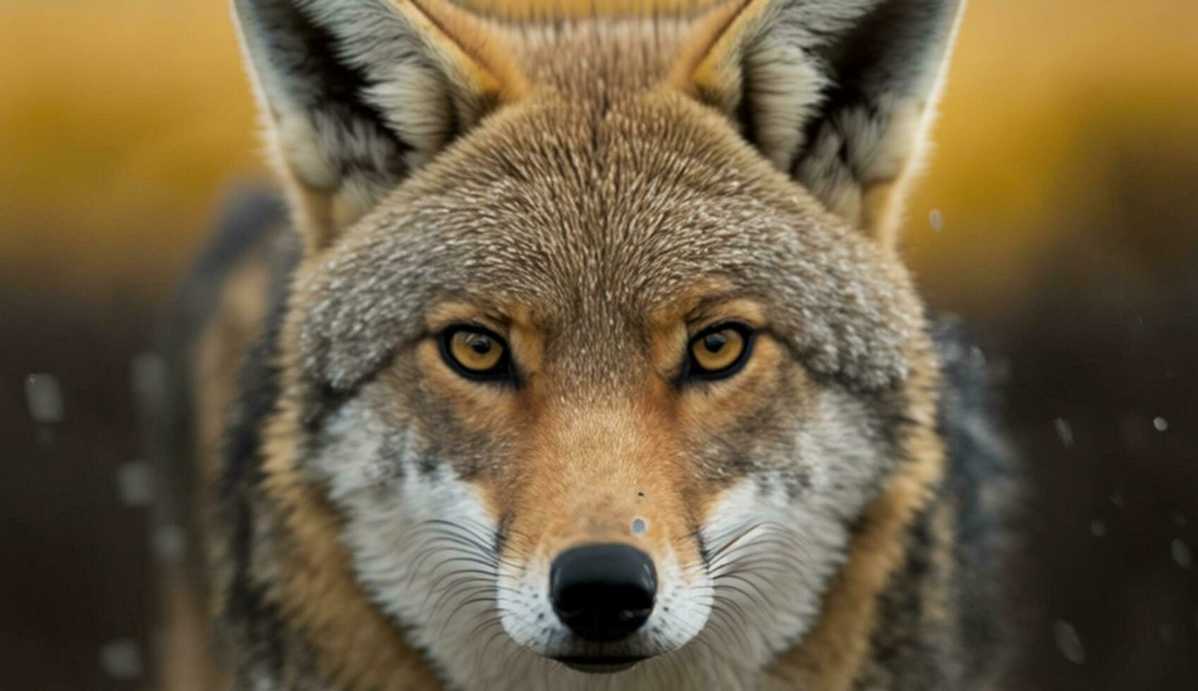 Close up portrait of alert red fox generated by AI photo