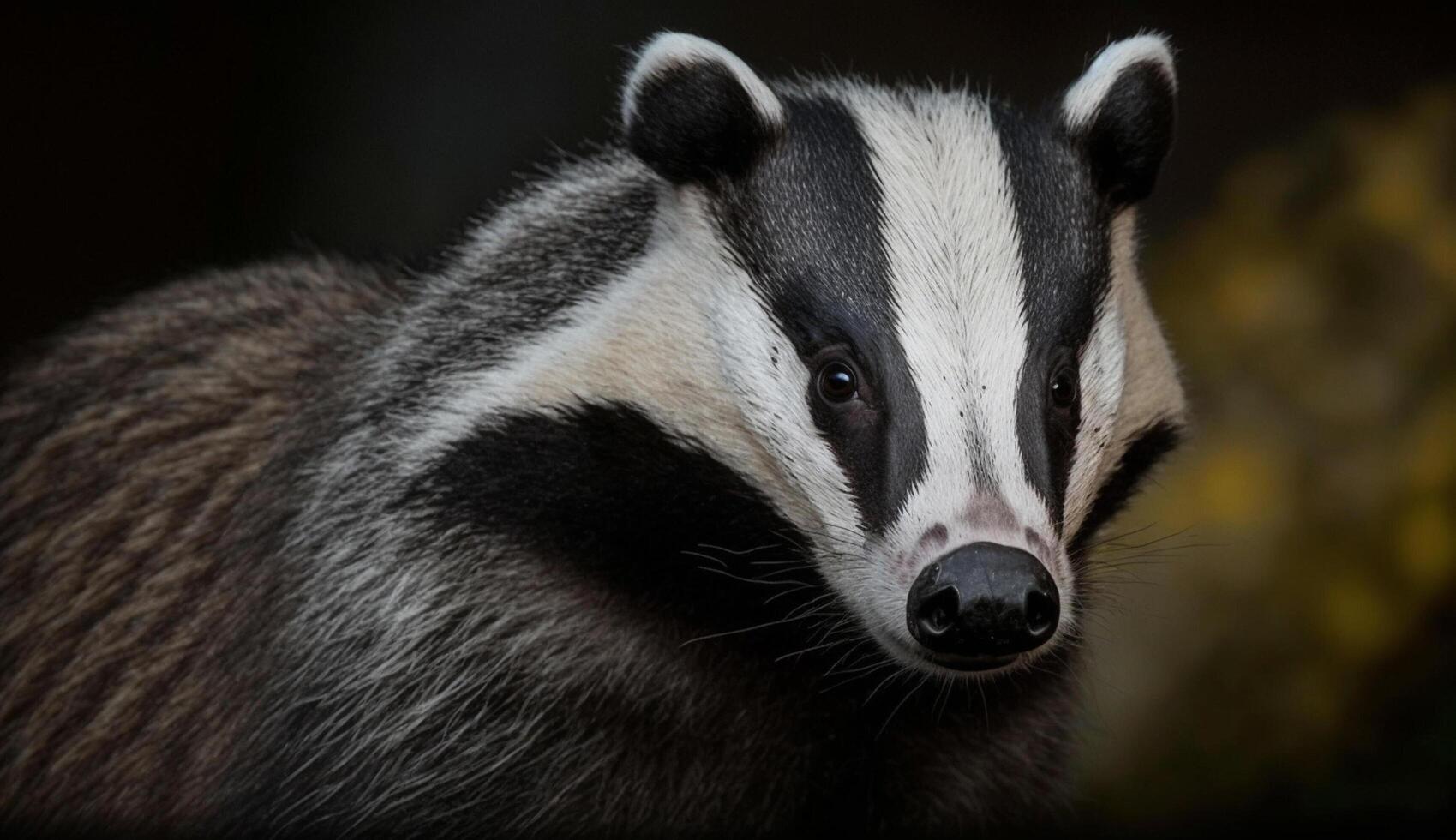 Lemur stares with cute black and white coat generated by AI photo