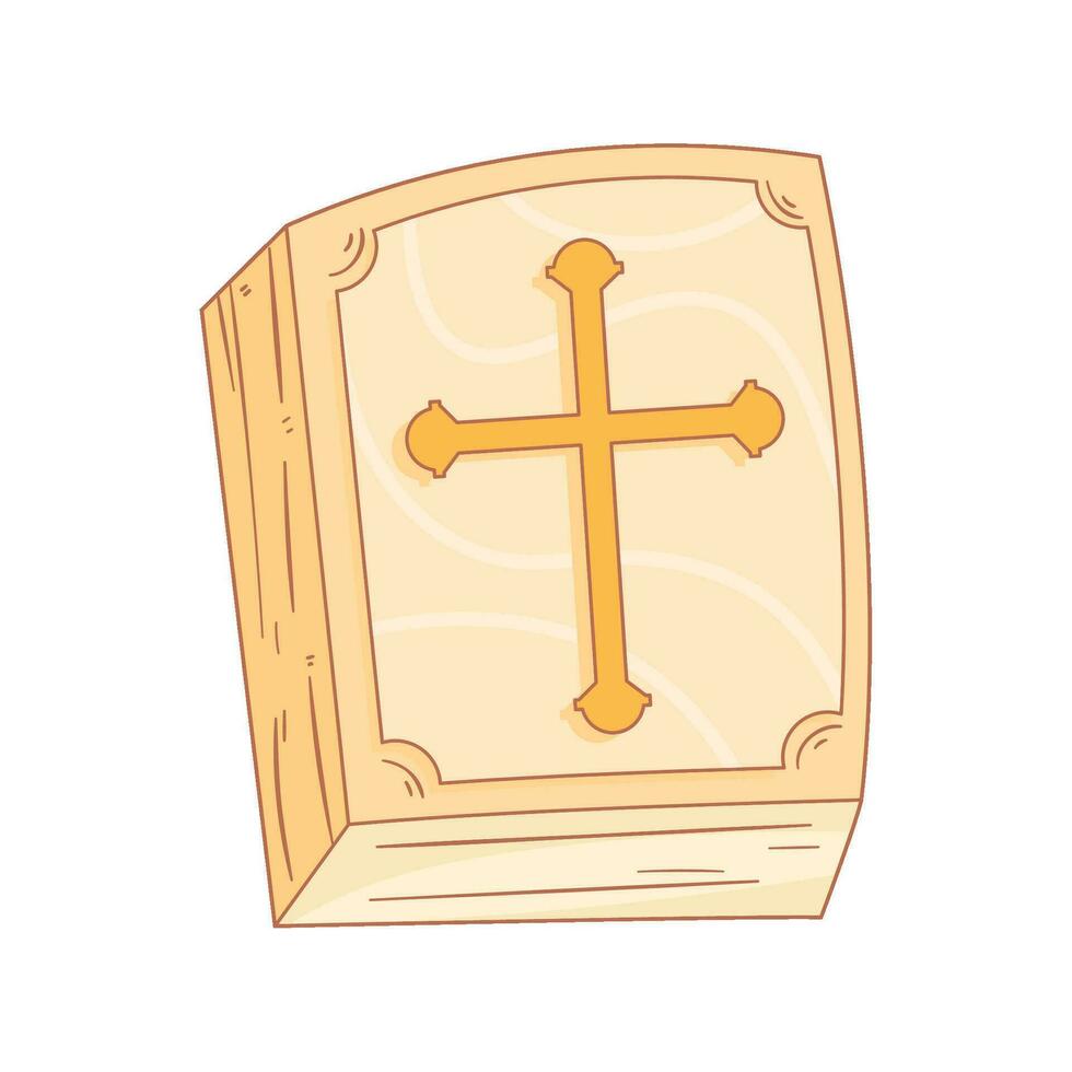 católico Biblia sagrado libro icono vector