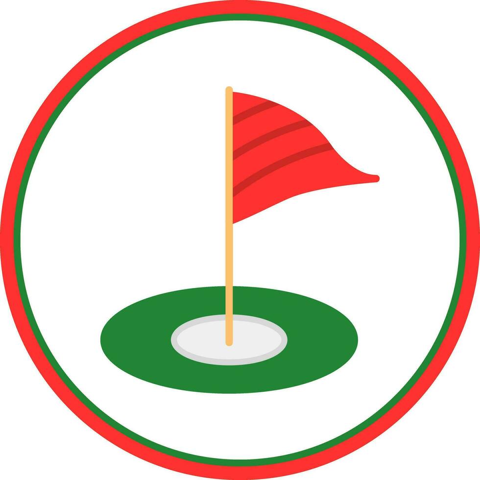 Minigolf Vector Icon Design
