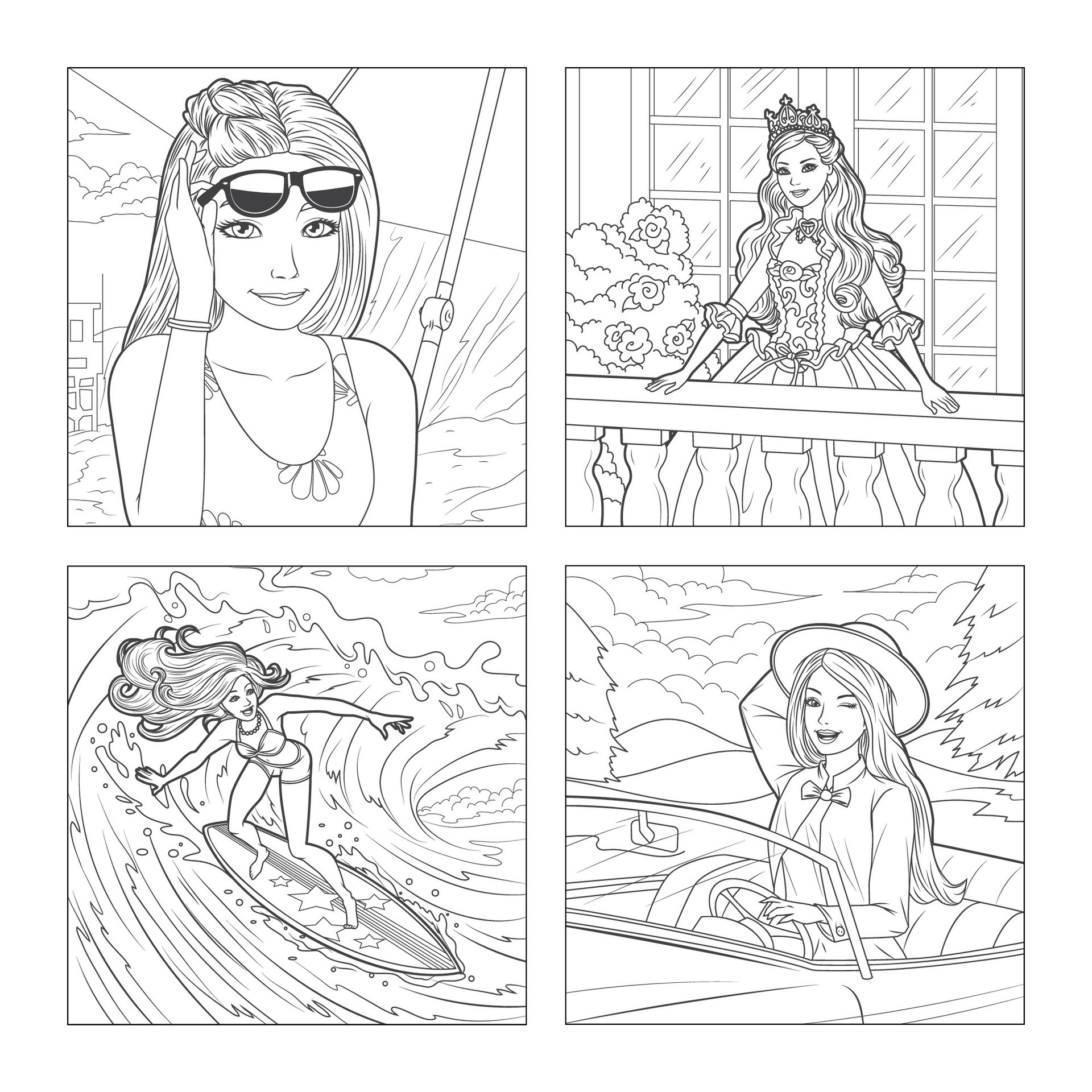 Barbie Coloring Pages Fashion