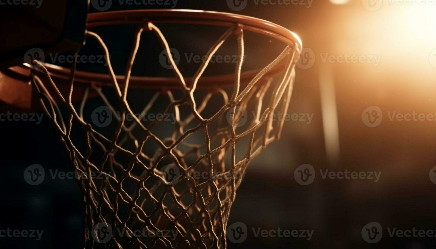 Playing basketball, success in every shot taken generated by AI photo