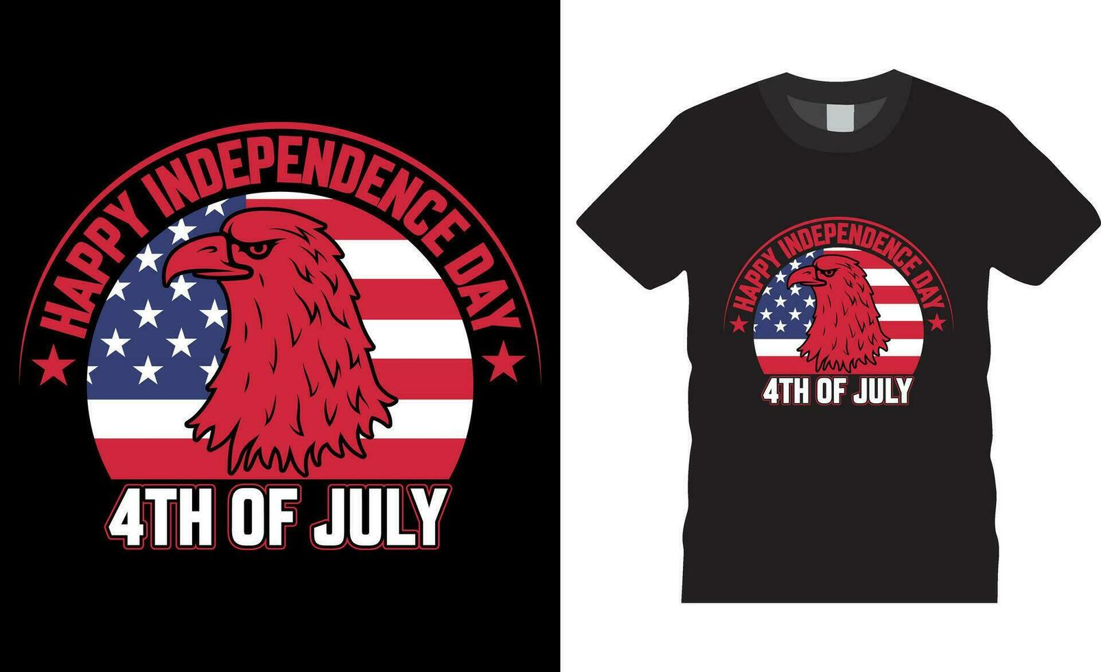 Happy Independence Day 4th of July t shirt design vector template. Happy Independence Day 4th of July