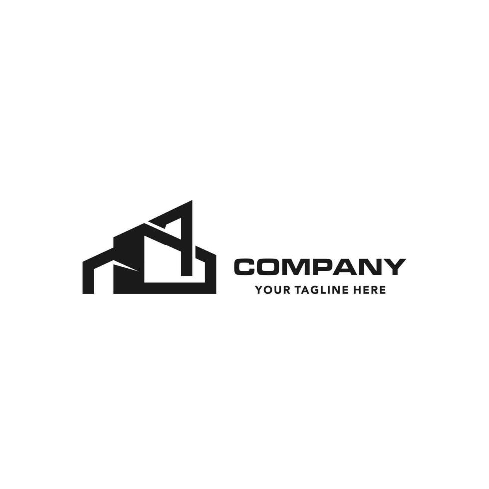Building logo design template - vector illustration. Building logo emblem design on a white background. Suitable for your design need, logo, illustration, animation, etc.